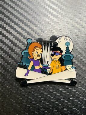 Rare Disney Parks Roxanne and Max Dressed as Powerline Goofy Movie Pin